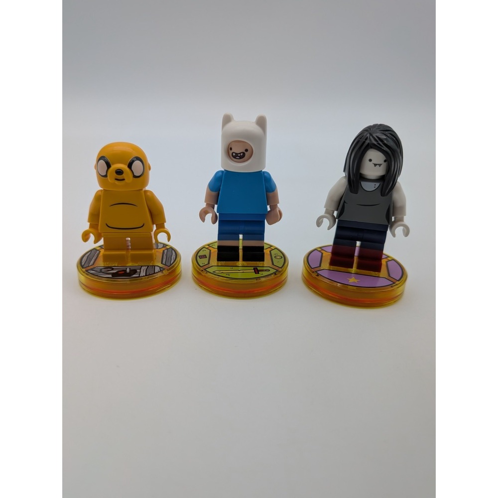 LEGO Dimensions Adventure Time Minifigure Lot - Finn, Jake, Marceline with Tags